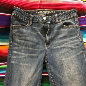 AE super high rise jeggings